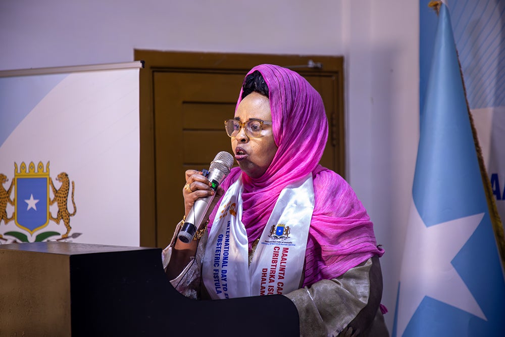 Dr. Maryama Mohamed Hussein, State Minister of Health, Federal Government of Somalia