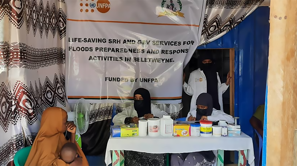 UNFPA Outreach providing life-saving SRH 7 GBV services to flood affected areas