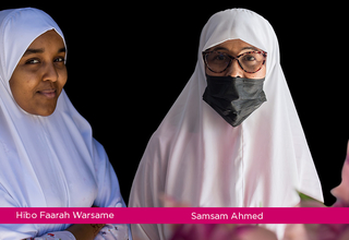 Midwives Hibo Faarah Warsame and Samsam Ahmed