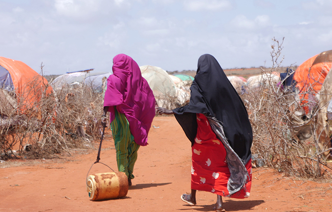 Somali women in an IDP Camp