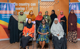 EmpowerHer Bootcamp Participants with UNFPA Somalia Representative a.i.