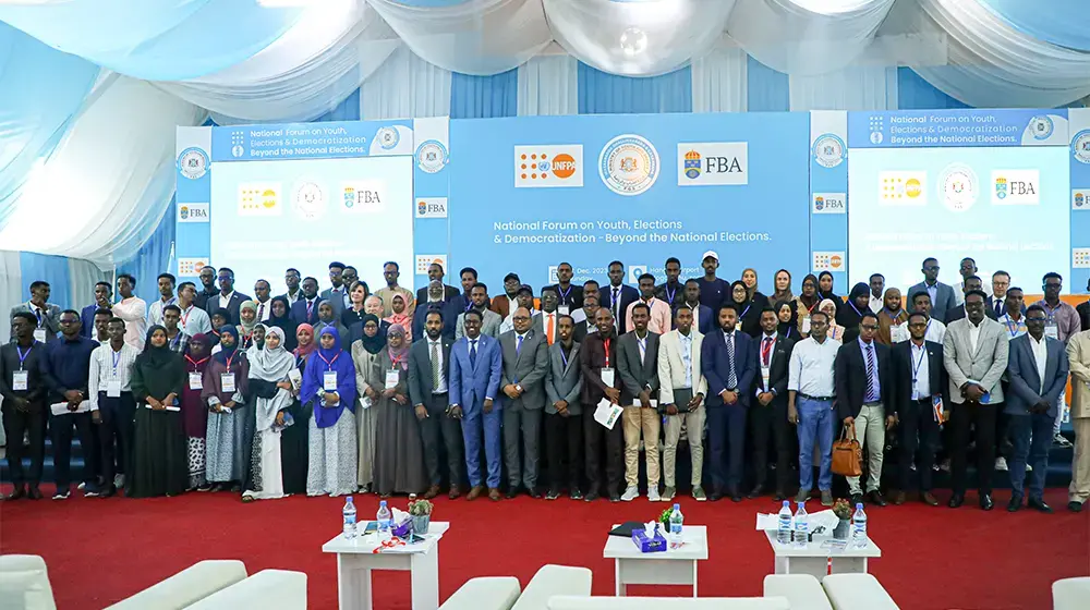 Empowering Somalia's Future: UNFPA, FBA, and MOYS Lead Successful National Forum on Youth and Democracy