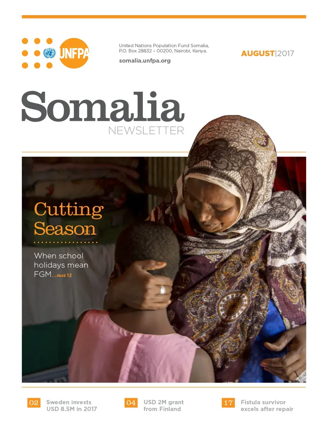 UNFPA Somalia Newsletter - August 2017