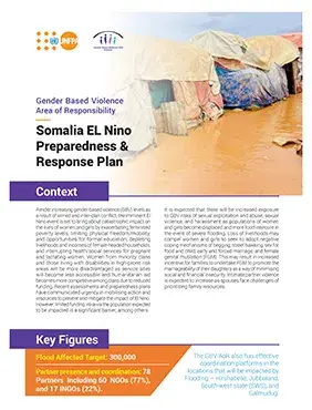 GBV AoR Somalia EL Nino Preparedness & Response Plan