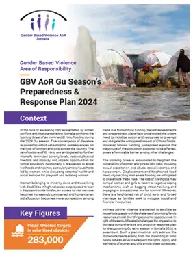 GBV AoR Gu Season’s Preparedness & Response Plan 2024