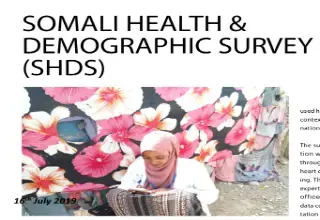 Somali Health and Demographic Survey July 2019 Newsletter