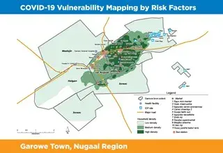 Garowe Town COVID-19 Vulnerability Mapping by Risk Factors 