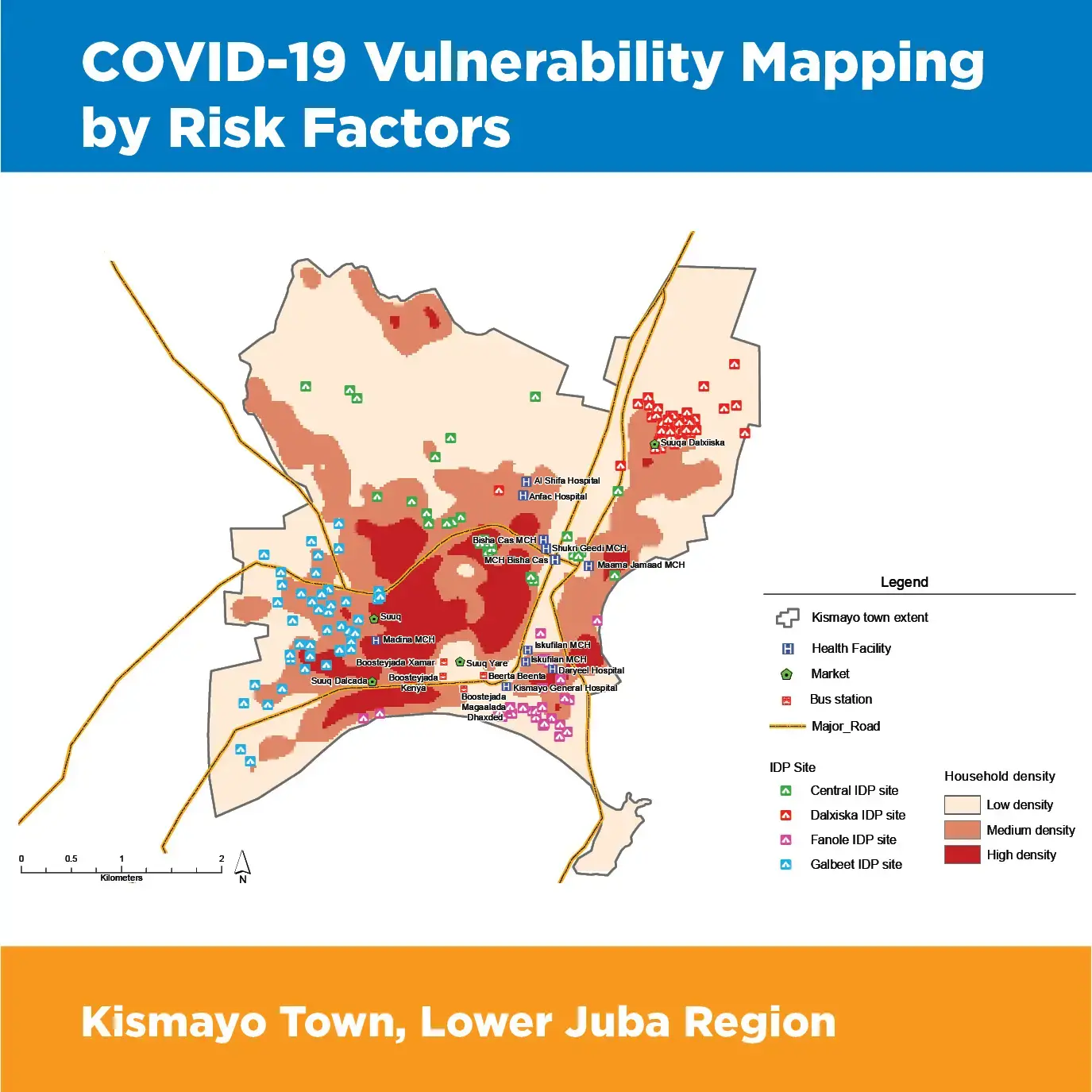 Kismayo COVID-19 Vulnerability Mapping 