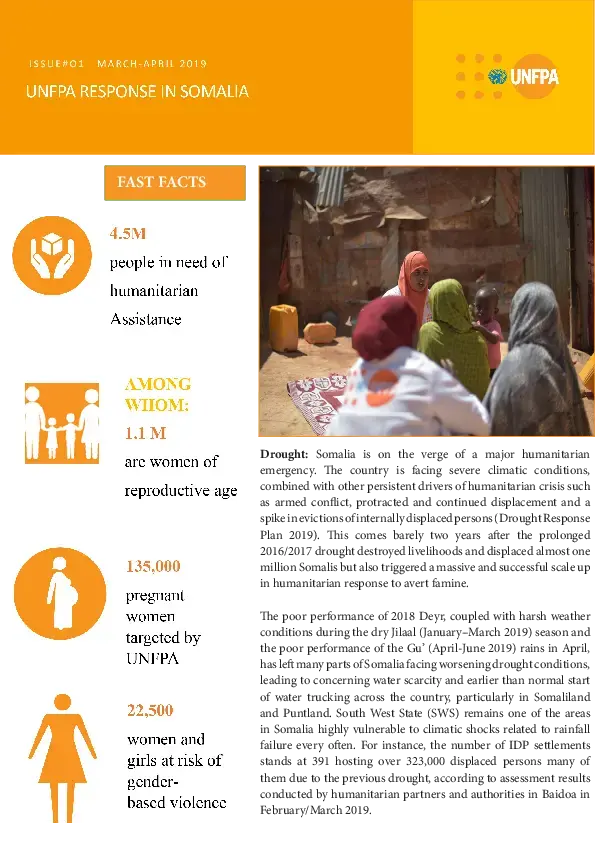 UNFPA Somalia Situation Report March-April 2019